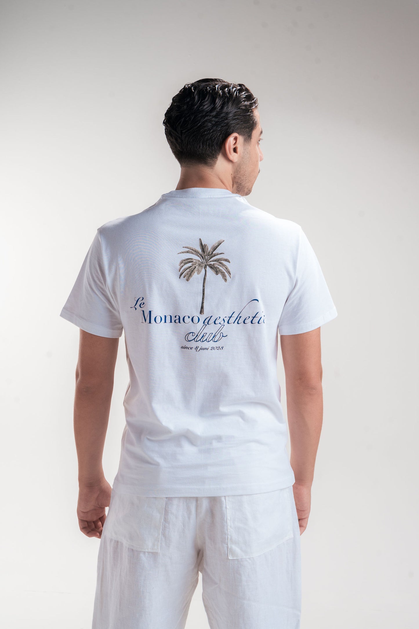 MONACO Aesthetic - Short Sleeve Cotton T-shirt