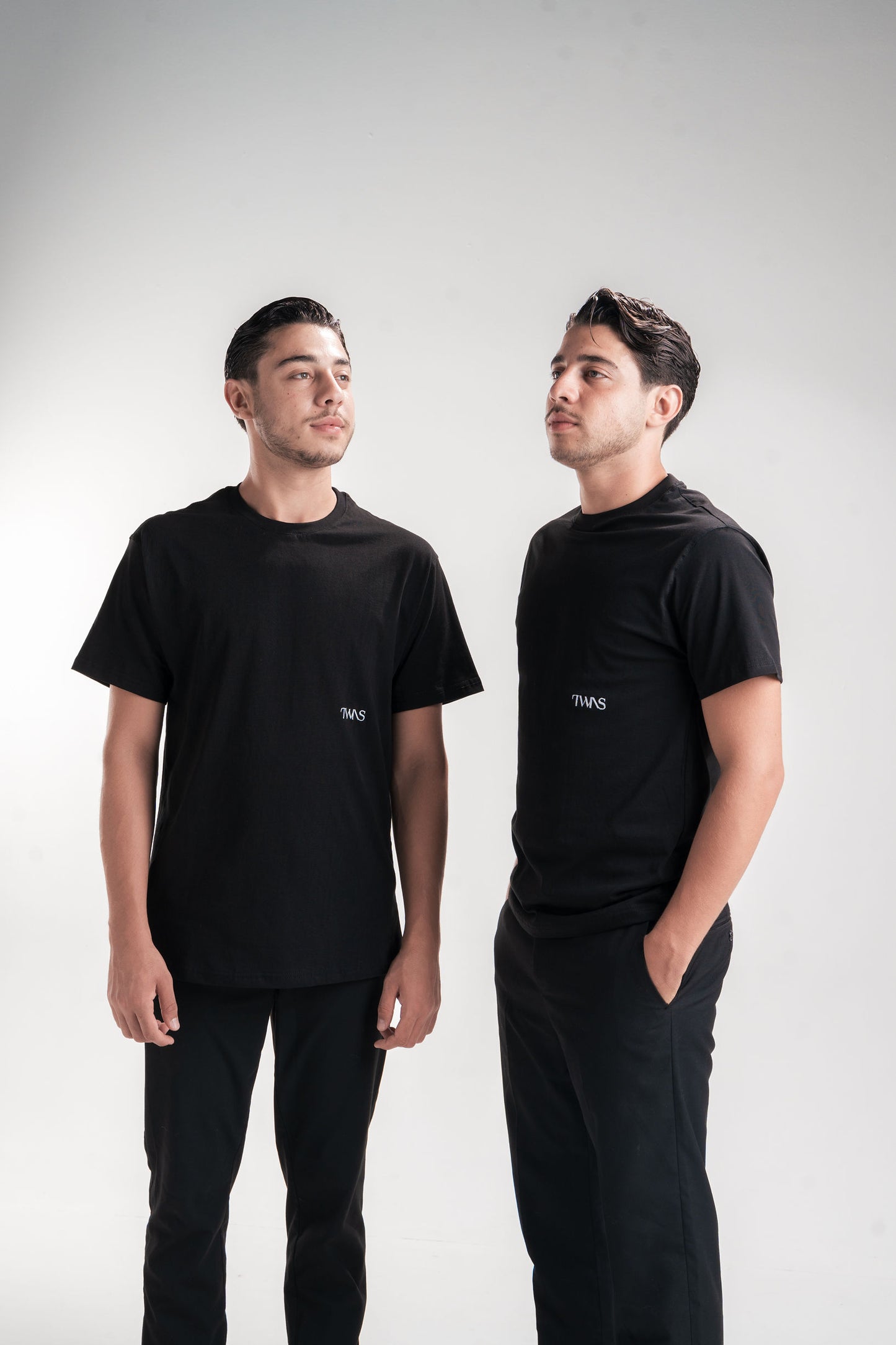Plain Twins - Short Sleeve Cotton T-shirt