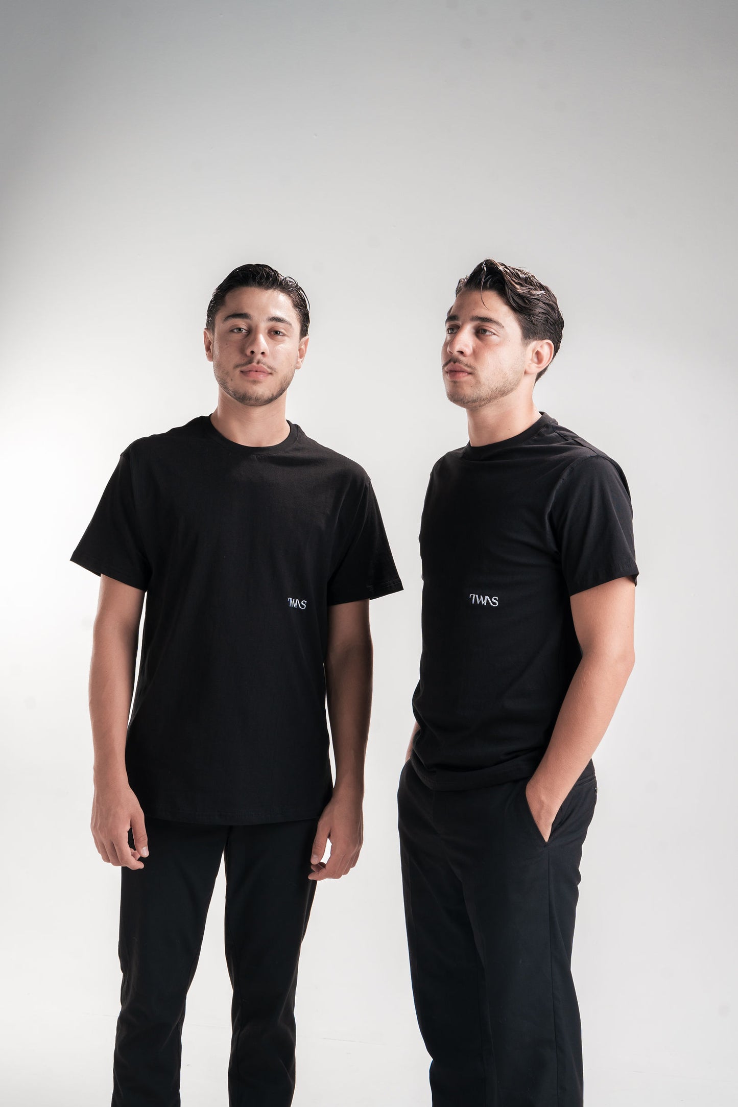 Plain Twins - Short Sleeve Cotton T-shirt