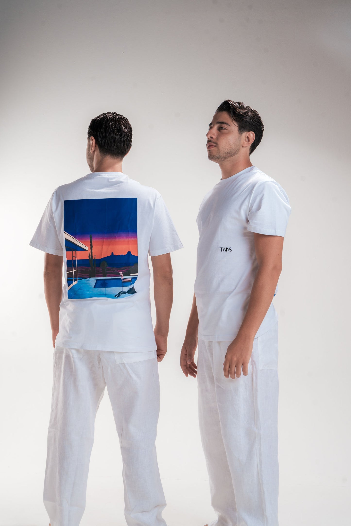 Sunset - Short Sleeve Cotton T-shirt