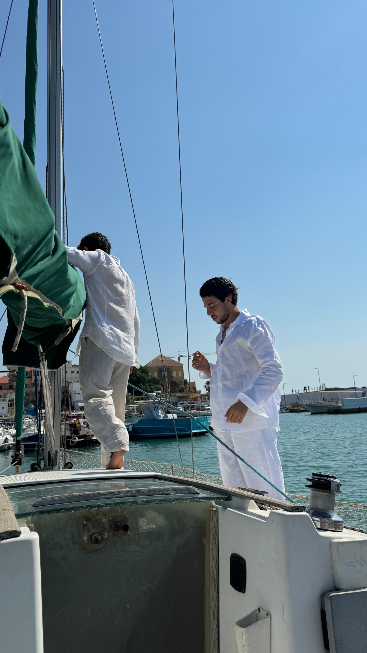 Men Italian Linen Long Sleeve
