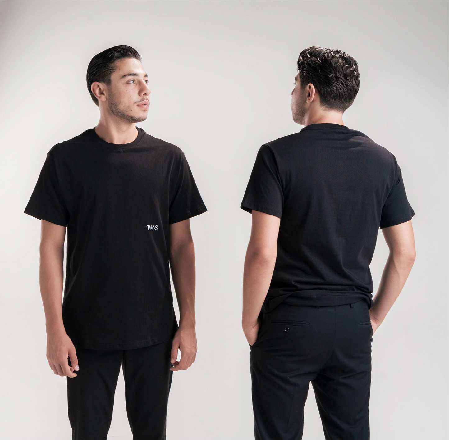Plain Twins - Short Sleeve Cotton T-shirt