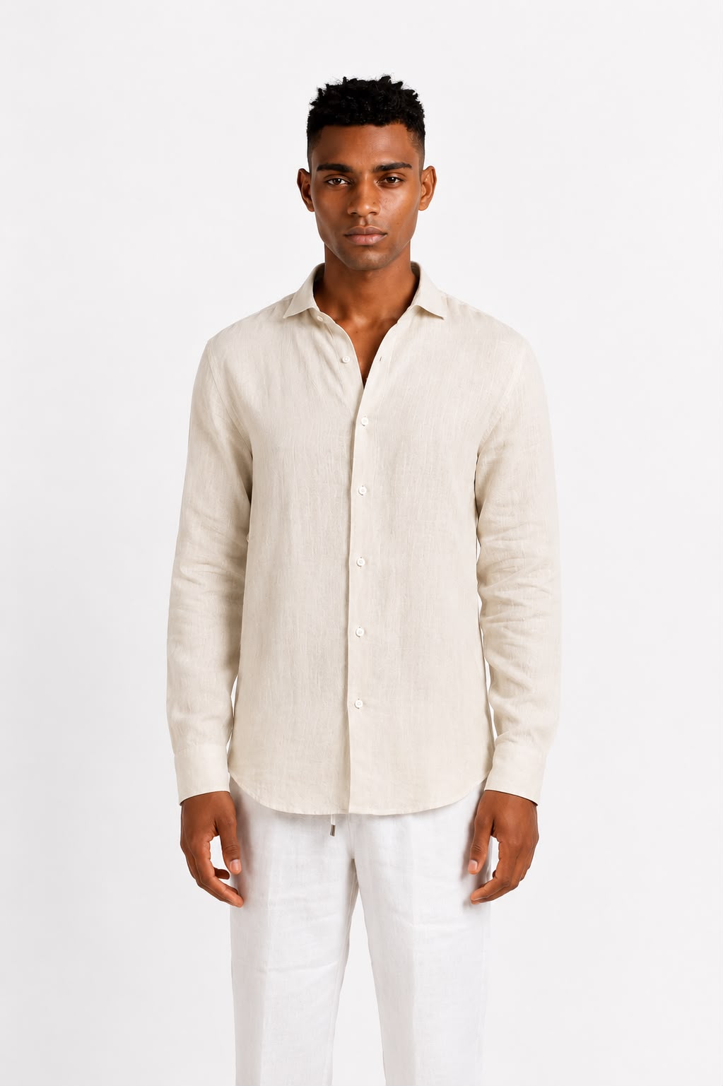 Beige linen Chemise