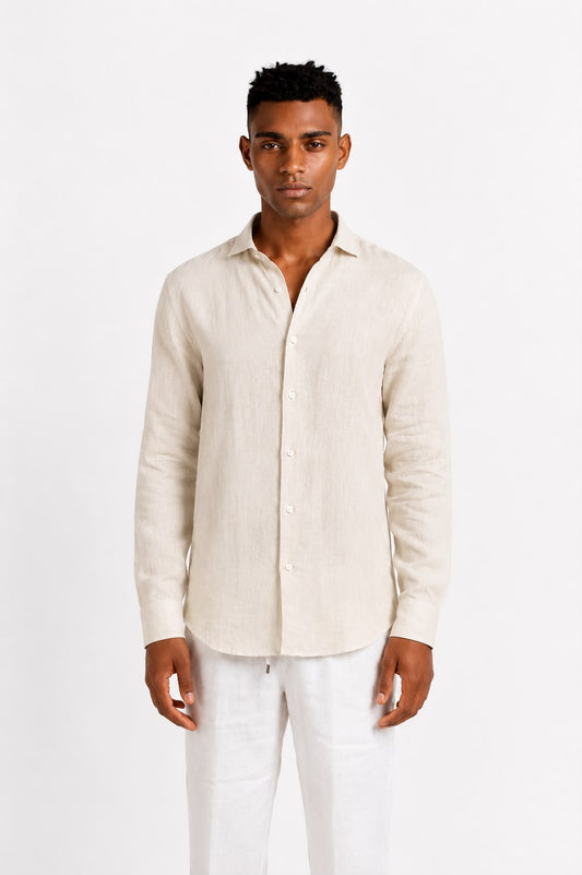 Beige linen Chemise